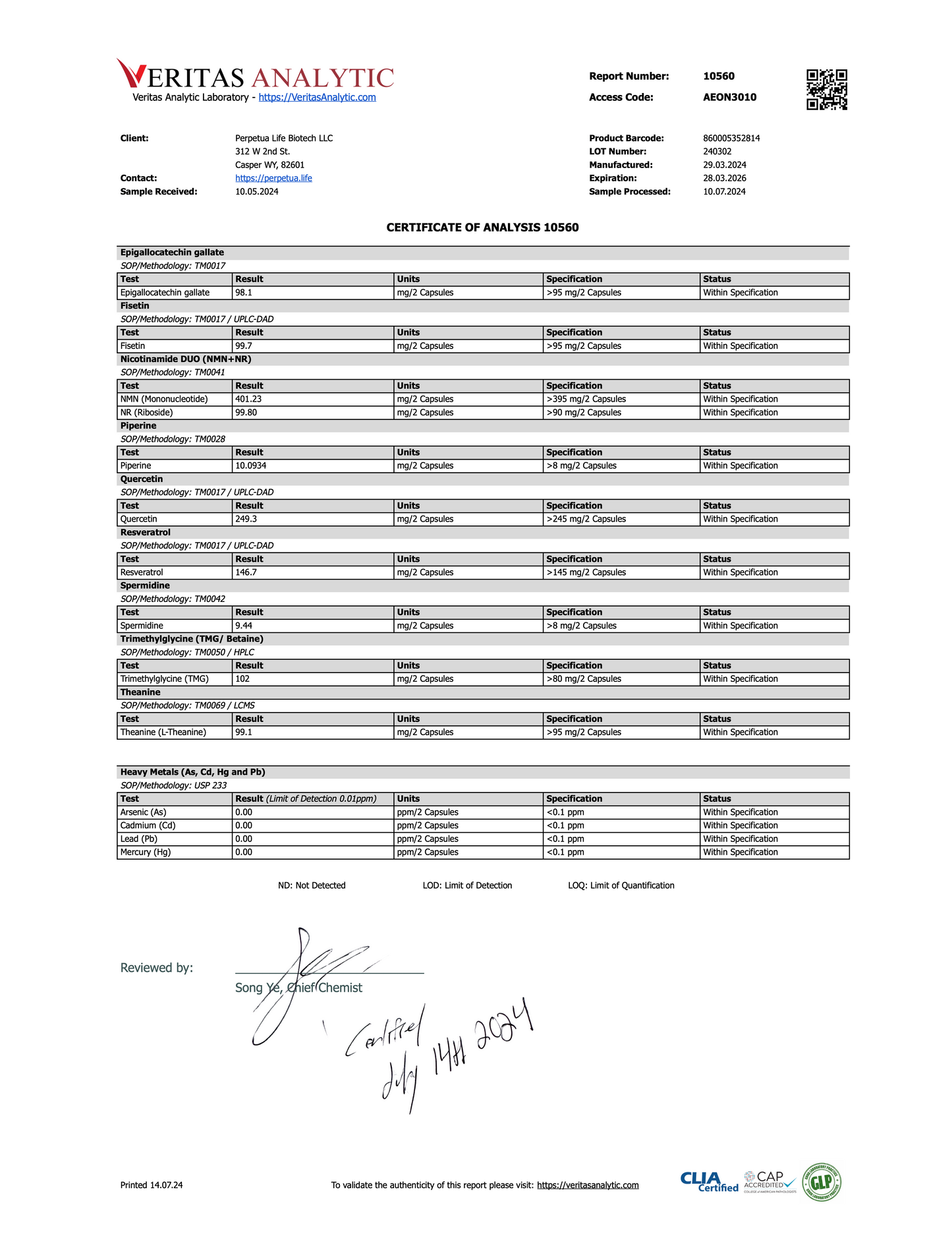 Nicotinamide, Fisetin, Quercetin, Resveratrol, Astragalus 등이 포함 된 이온 안티 에이징 11 복합 보충제입니다.