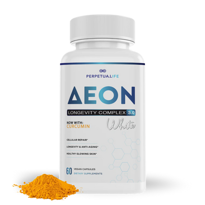 NAD+ Liposomal Anti Aging Supplement Complex AEON White with Curcumin, and AKG