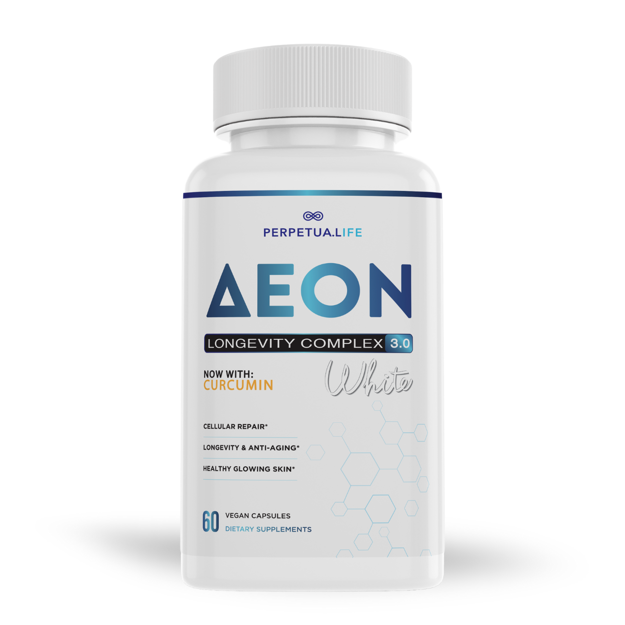 NAD+ Liposomal Anti Aging Supplement Complex AEON White with Curcumin, and AKG
