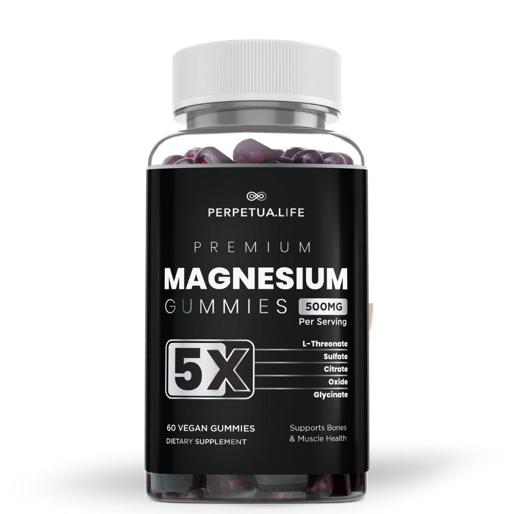 Magnesium Complex Gummies with L-Threonate, Glycinate, Citrate, Sulfate, and Oxide