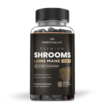 Lion's Mane Gummies - w Turkey Tail and 9 other Premium Mushrooms.